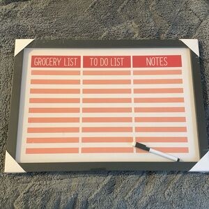 Dry Erase Productivity Board